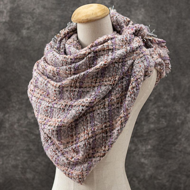 Femmes Écharpe Châle Wrap Boutonné Crochet Wrap Avec Ethnique Personnalisé