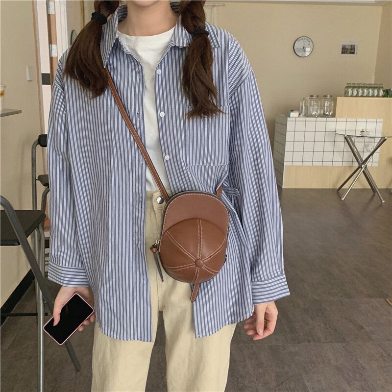 Femmes Faux Cuir Chapeau De Baseball Forme Causl Sac À Bandoulière Créatif Sac À Bandoulière