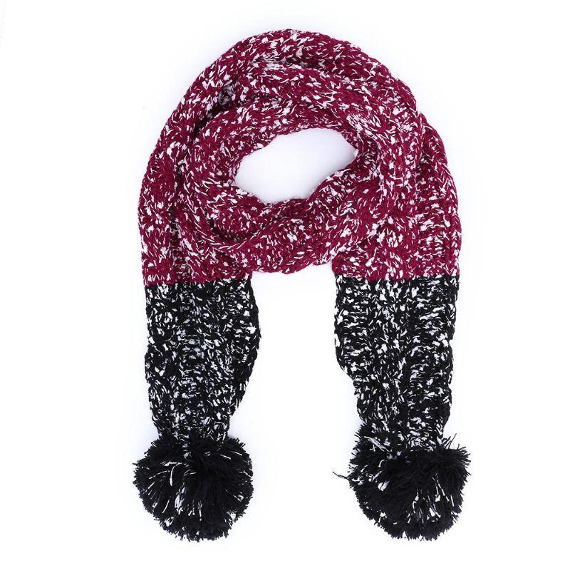 Femmes Filles Noël Tricot Neige Chapeau Gants Écharpe Hiver Chaud Tendance Trois Pièces Ensemble