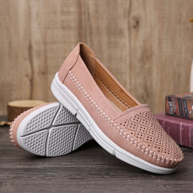 Femmes Hollow Comfy Massage Soft Sole Casual Flats