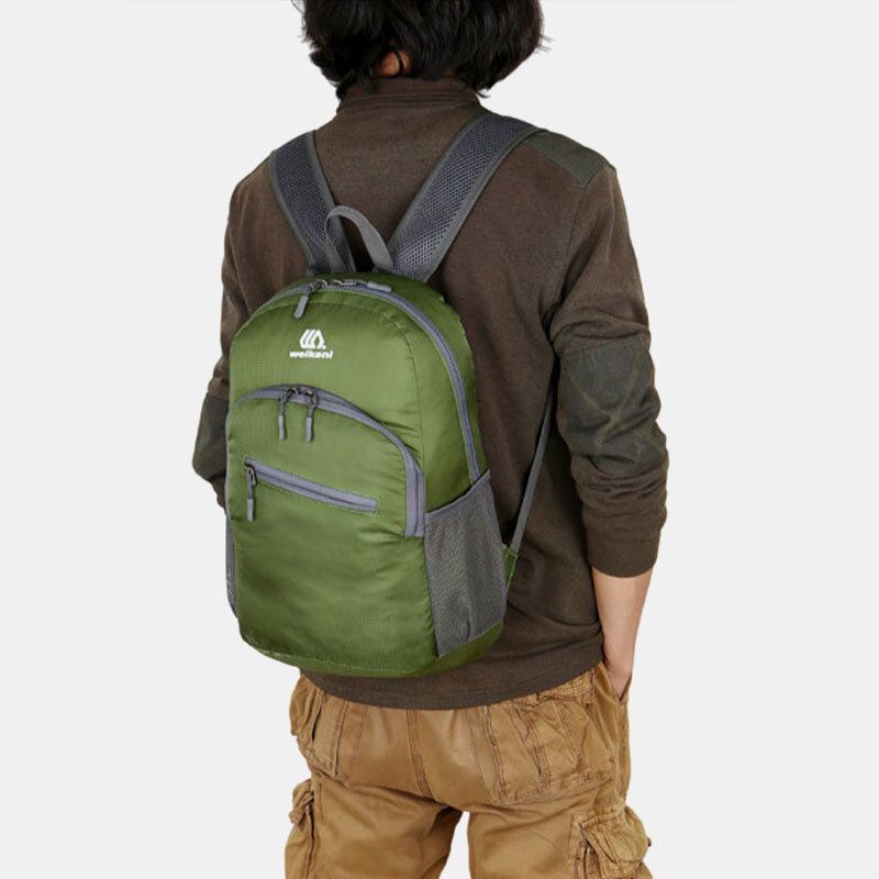 Femmes Hommes Nylon Super Léger Étanche Pliable Portable Sports De Plein Air Alpinisme Sac À Dos