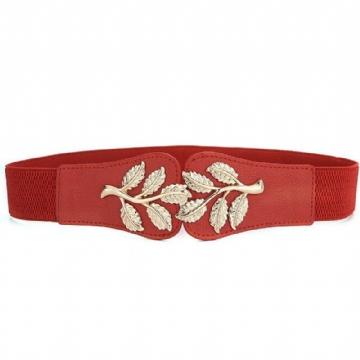 Femmes Jupe Décoration Taille Design Pu Ceinture Casual Wild Vogue Ceinture Élastique Taille Ceinture