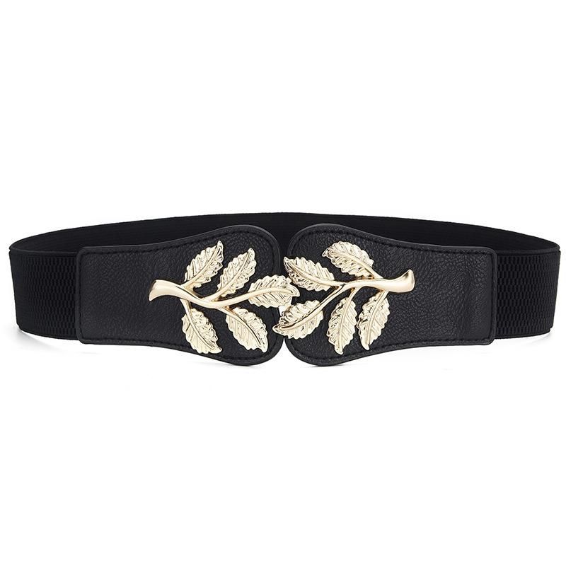 Femmes Jupe Décoration Taille Design Pu Ceinture Casual Wild Vogue Ceinture Élastique Taille Ceinture