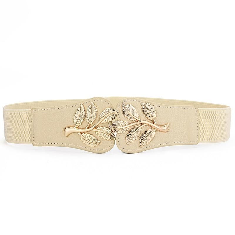 Femmes Jupe Décoration Taille Design Pu Ceinture Casual Wild Vogue Ceinture Élastique Taille Ceinture