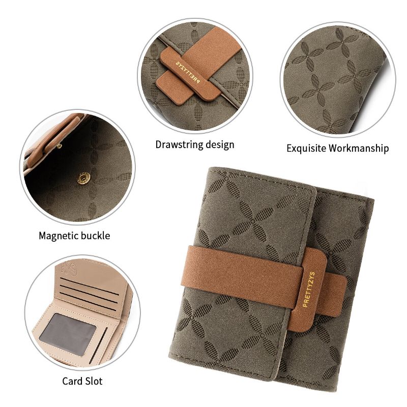 Femmes Mode Bourse Mini Faux Cuir Portefeuille Titulaire De La Carte Coin Sac Zip Coin Pouch Id Wallet