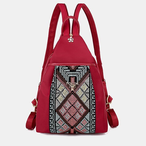 Femmes Mode Éléphant Motif Broderie Mignon Poitrine Sac À Dos