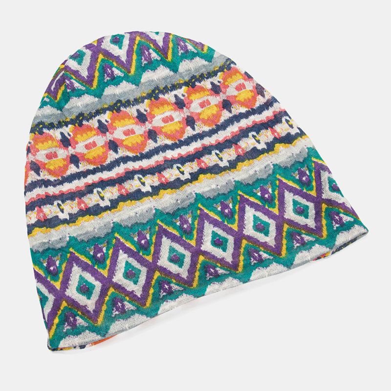 Femmes Multi-usages Impression Turban Casquette Décontracté Été Extérieur Cou Guêtre Bon Élastique Doux Bonnet Chapeau