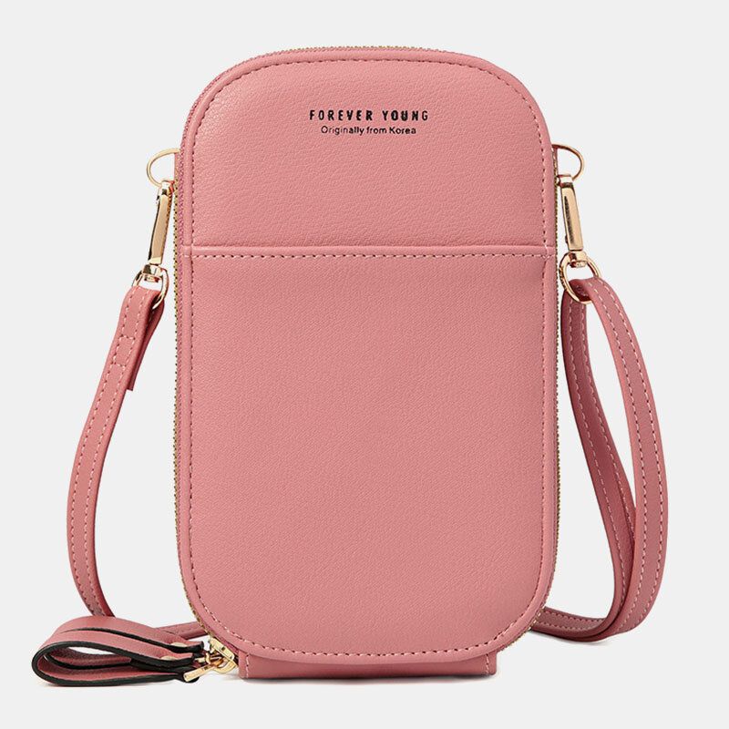 Femmes Ovale Solide Couleur Casual Téléphone Sac Bandoulière Sacs Épaule Sac Pochettes