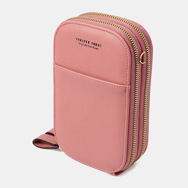 Femmes Ovale Solide Couleur Casual Téléphone Sac Bandoulière Sacs Épaule Sac Pochettes