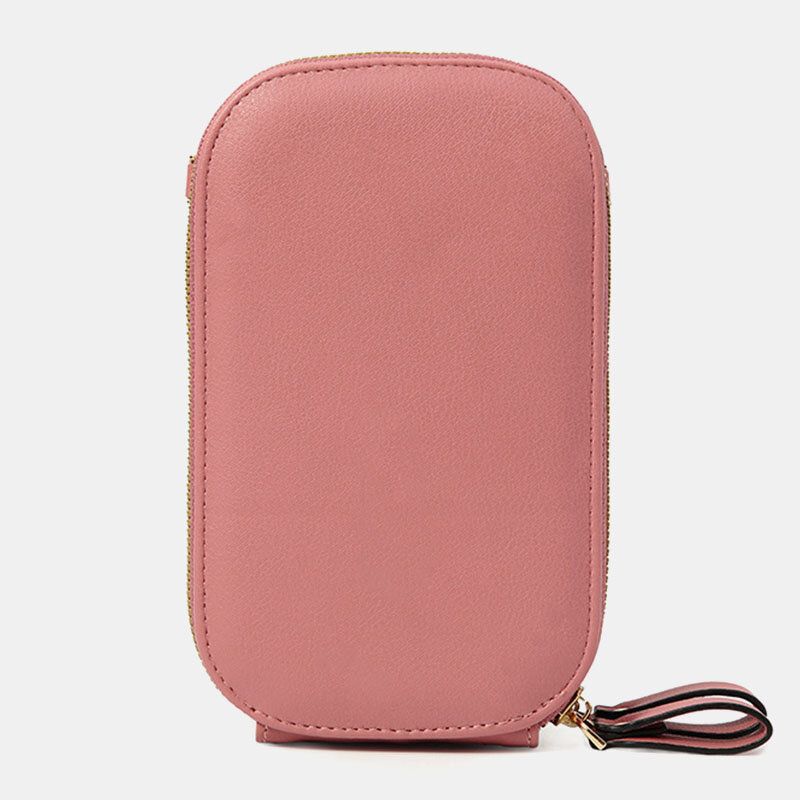 Femmes Ovale Solide Couleur Casual Téléphone Sac Bandoulière Sacs Épaule Sac Pochettes