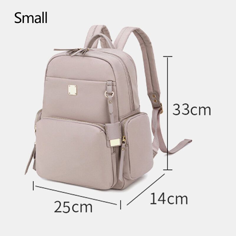 Femmes Oxford Grande Capacité Multi-poches Sac À Dos Casual 13.3/14 Pouces Sac Pour Ordinateur Portable