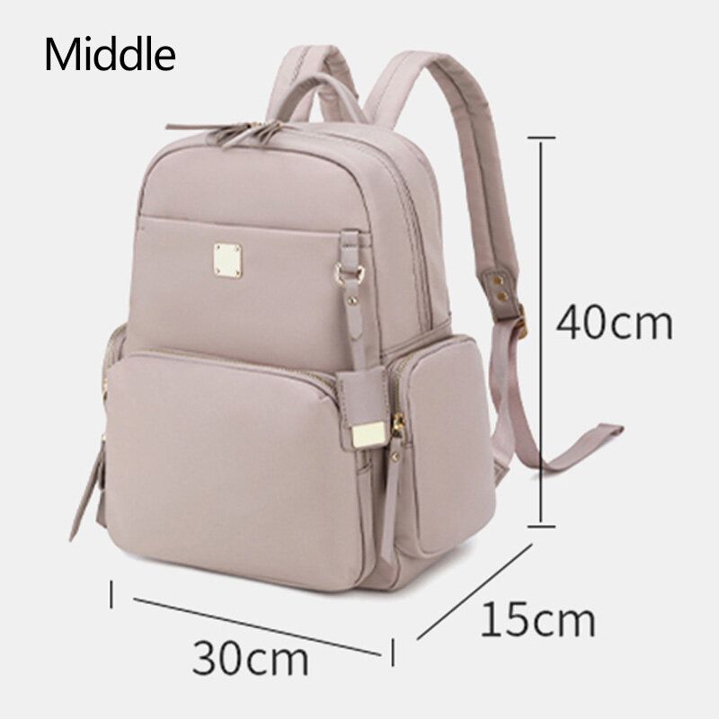 Femmes Oxford Grande Capacité Multi-poches Sac À Dos Casual 13.3/14 Pouces Sac Pour Ordinateur Portable