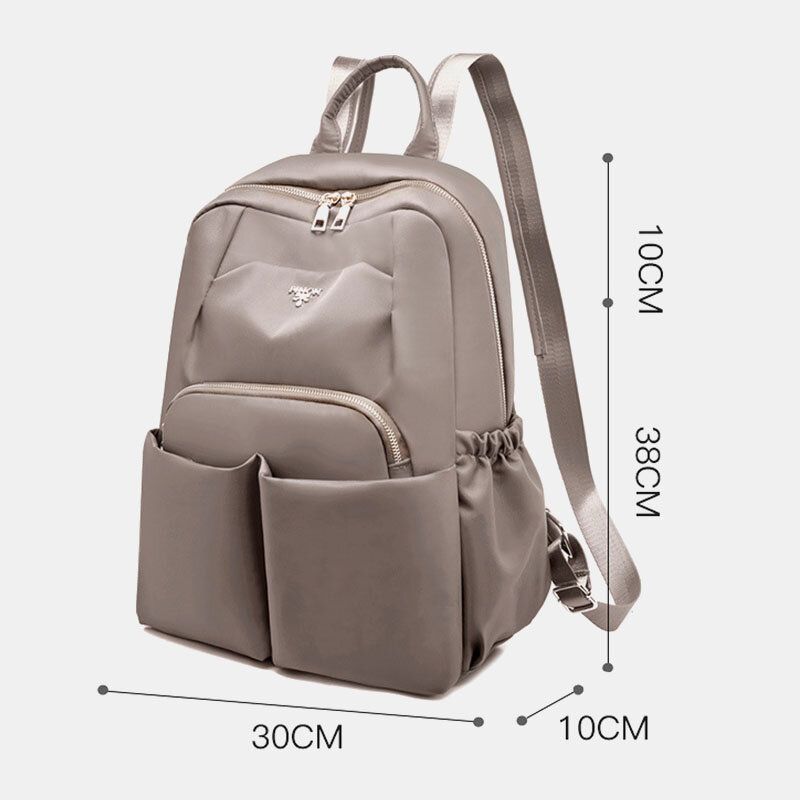 Femmes Oxford Imperméable Grande Capacité Multi-poches En Plein Air Casual Voyage Sac À Dos