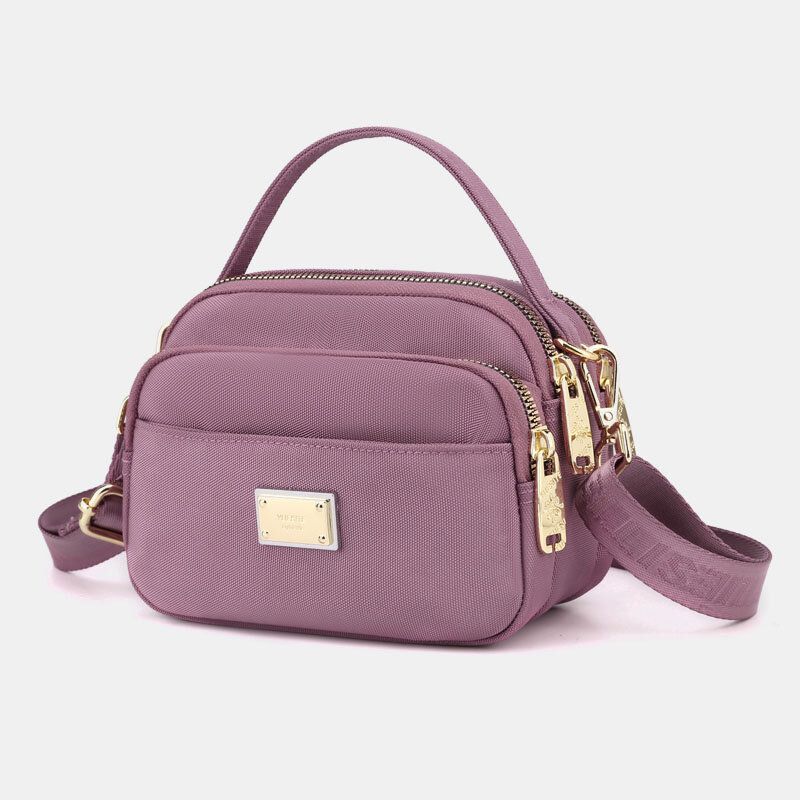 Femmes Oxford Multi-couche Fermeture Éclair Poche Sac À Bandoulière Sauvage Étanche Grande Capacité Sac À Bandoulière Sac À Main