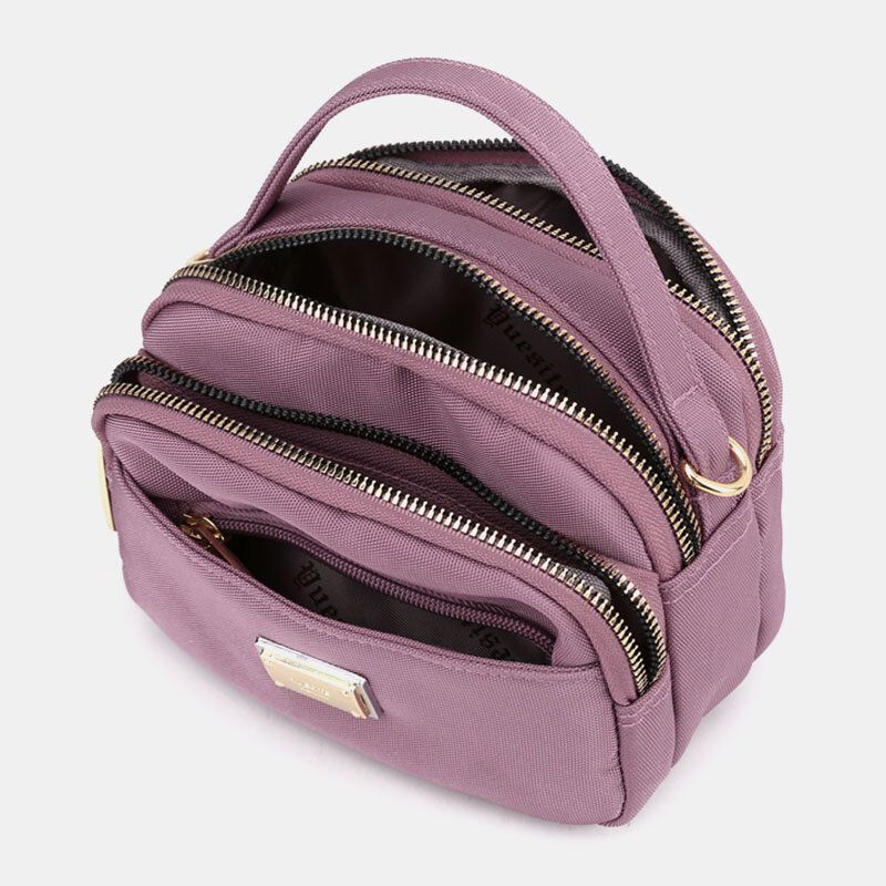 Femmes Oxford Multi-couche Fermeture Éclair Poche Sac À Bandoulière Sauvage Étanche Grande Capacité Sac À Bandoulière Sac À Main