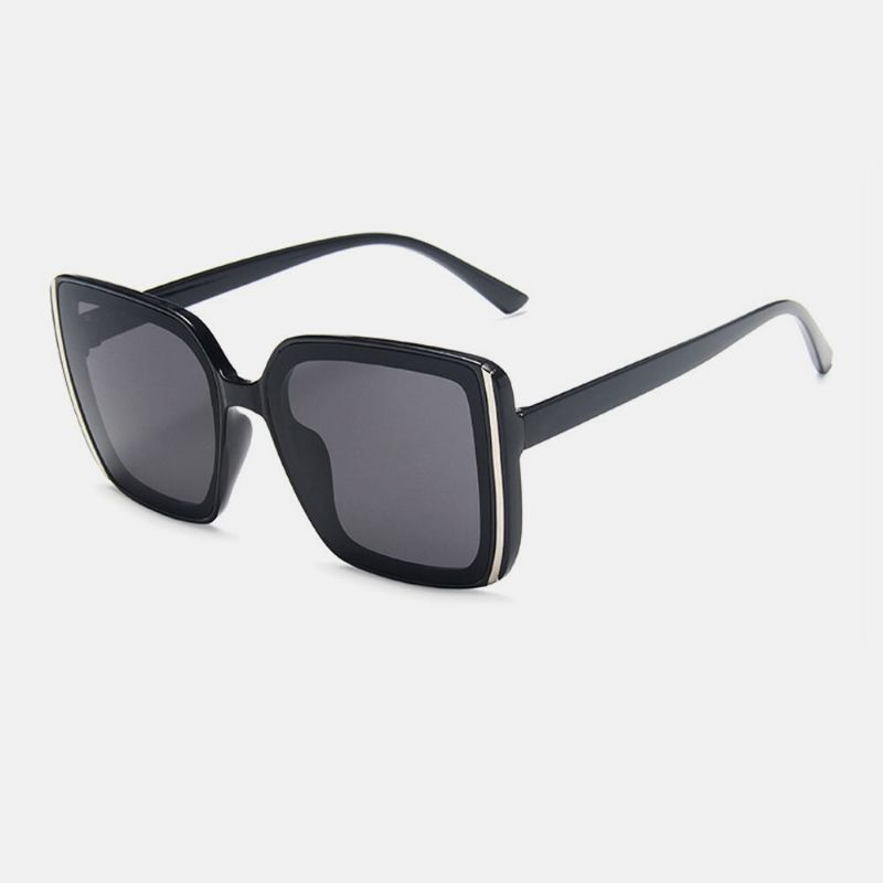 Femmes Plus Size Frame Fashion Trend Thin Face Square Shape Uv Protection Sunglasses