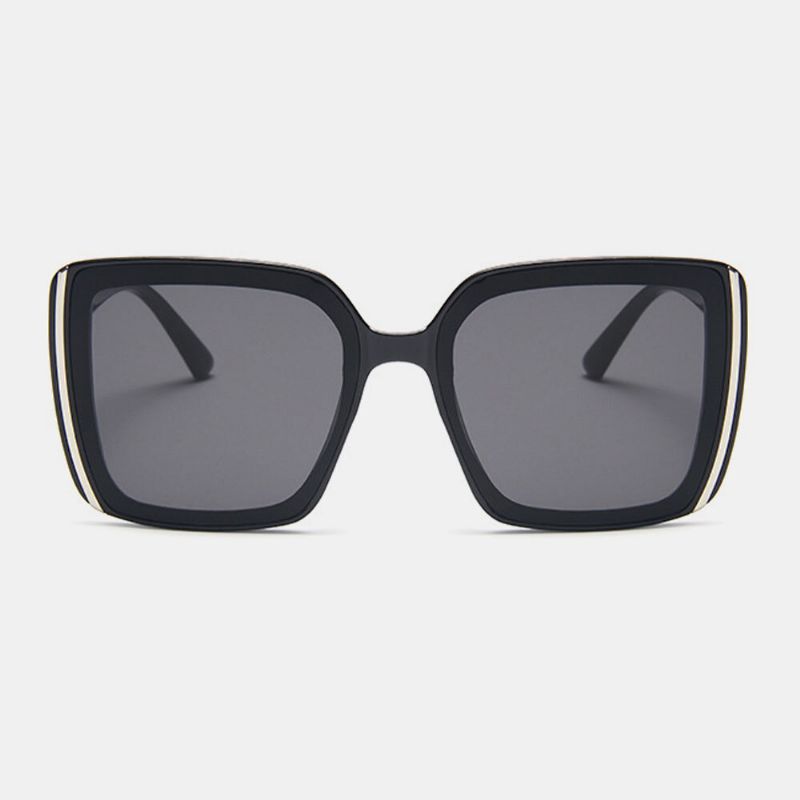 Femmes Plus Size Frame Fashion Trend Thin Face Square Shape Uv Protection Sunglasses