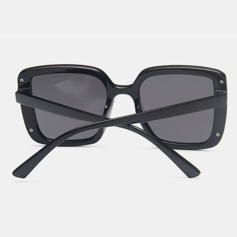 Femmes Plus Size Frame Fashion Trend Thin Face Square Shape Uv Protection Sunglasses