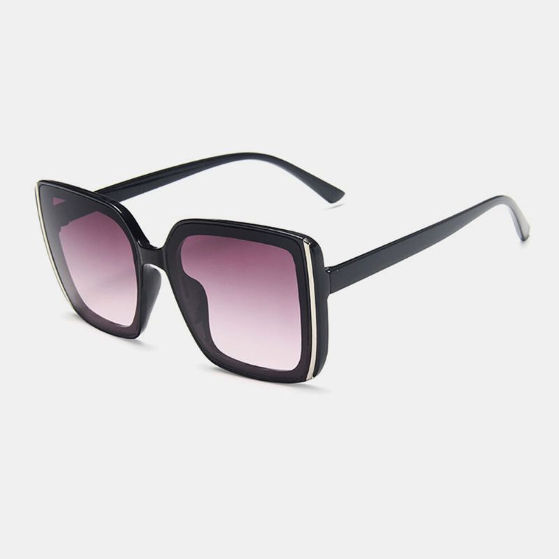 Femmes Plus Size Frame Fashion Trend Thin Face Square Shape Uv Protection Sunglasses