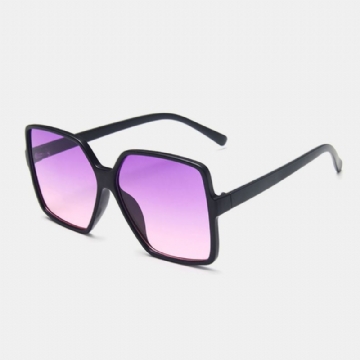 Femmes Plus Size Frame Square Shape Fashion Trend Retro Uv Protection Sunglasses