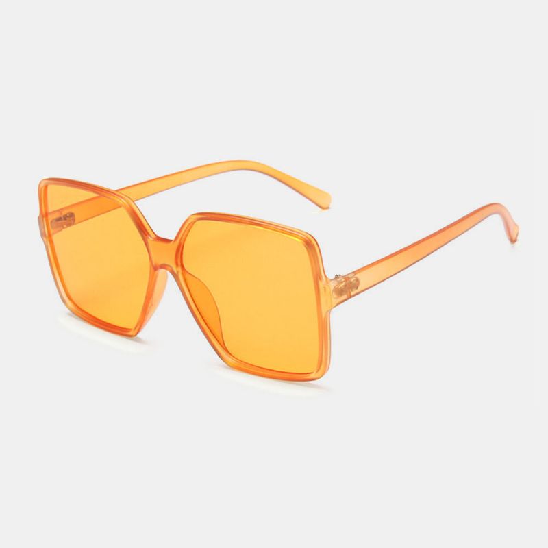 Femmes Plus Size Frame Square Shape Fashion Trend Retro Uv Protection Sunglasses