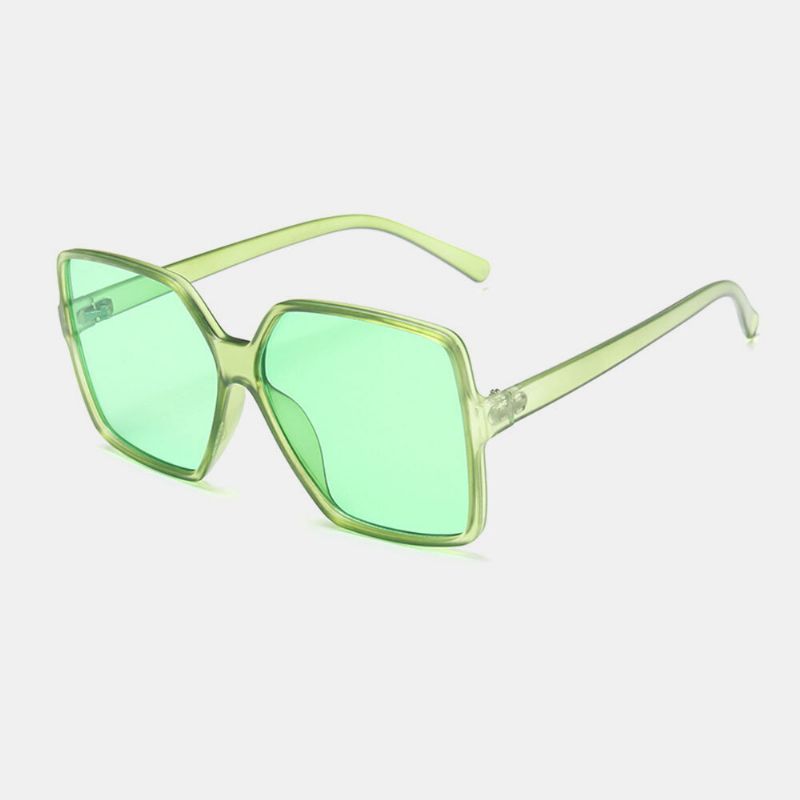 Femmes Plus Size Frame Square Shape Fashion Trend Retro Uv Protection Sunglasses