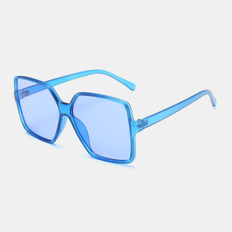 Femmes Plus Size Frame Square Shape Fashion Trend Retro Uv Protection Sunglasses