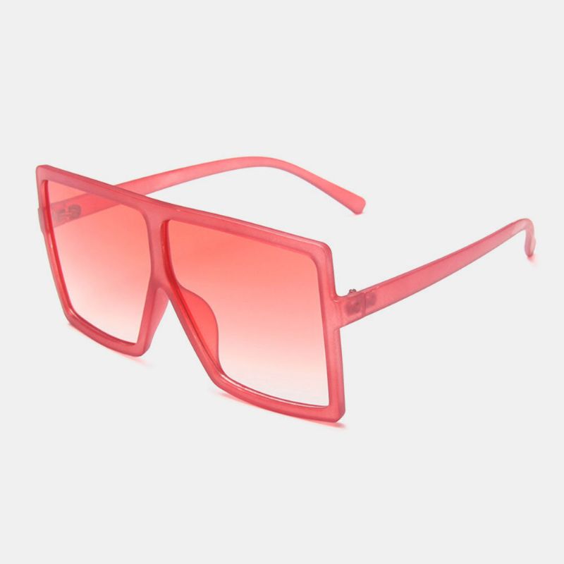 Femmes Plus Size Frame Square Shape Multi-color Fashion Personality Uv Protection Lunettes De Soleil