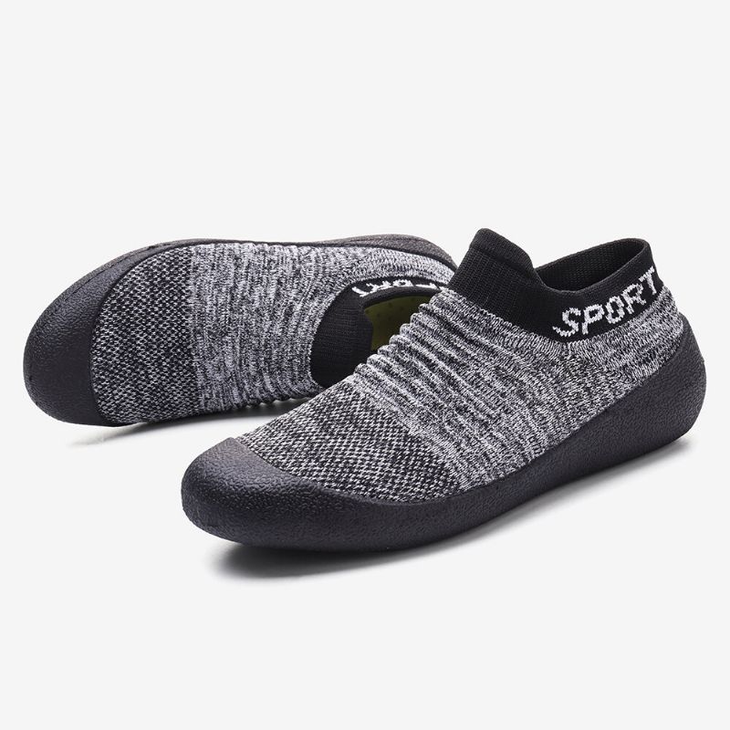 Femmes Plus Size Respirant Soft Sole Léger Slip On Athletic Shoes Sneakers