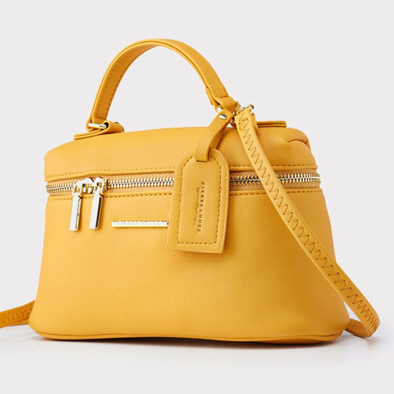 Femmes Pu Cuir Grande Capacité Casual Simple Épaule Sac À Bandoulière Sac À Main