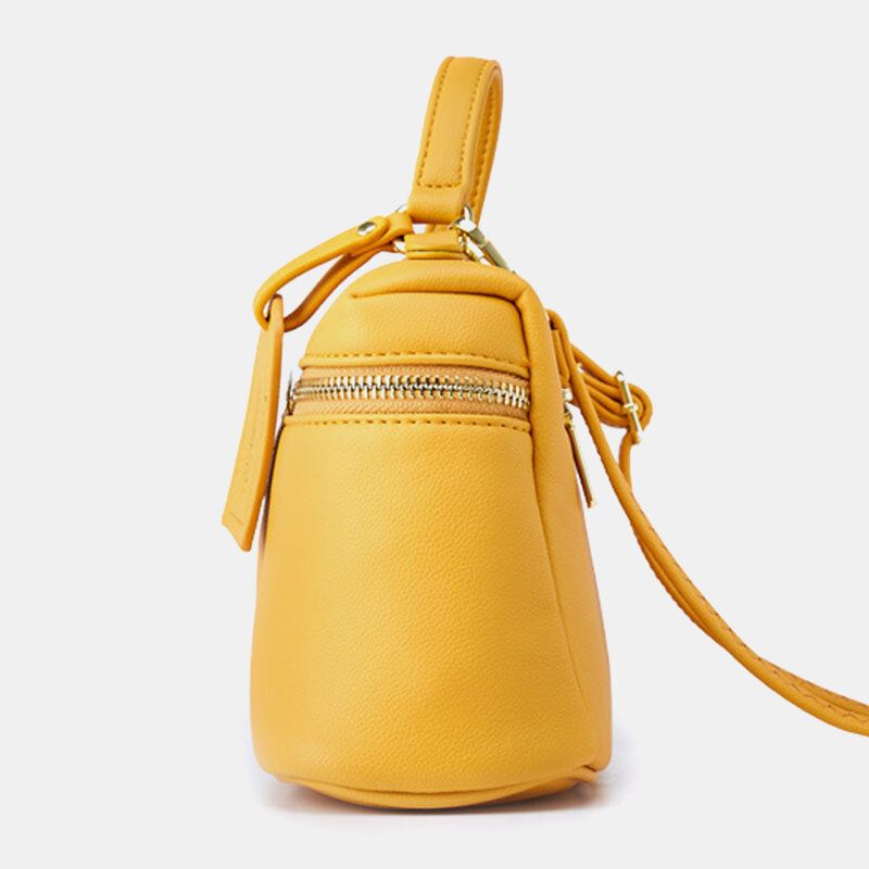 Femmes Pu Cuir Grande Capacité Casual Simple Épaule Sac À Bandoulière Sac À Main