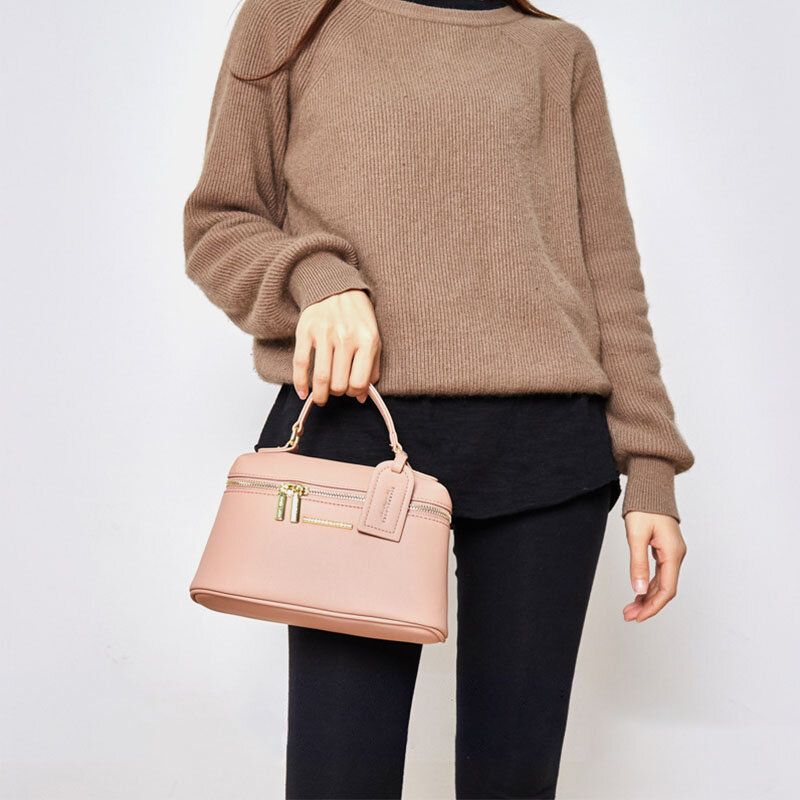 Femmes Pu Cuir Grande Capacité Casual Simple Épaule Sac À Bandoulière Sac À Main