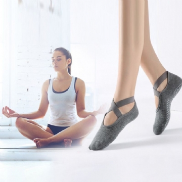 Femmes Respirant Absorbant La Transpiration Sports De Plein Air Déodorant Antidérapant Chaussettes De Yoga Tête Ronde Respirant Chaussettes De Sol