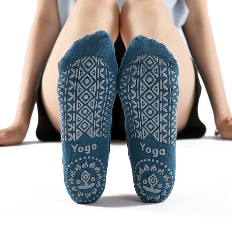 Femmes Respirant Absorbant La Transpiration Sports De Plein Air Déodorant Antidérapant Chaussettes De Yoga Tête Ronde Respirant Chaussettes De Sol