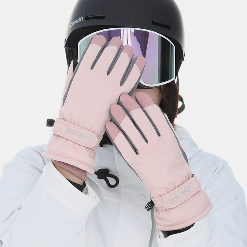 Femmes Screentouch Coupe-vent Imperméable Équitation Ski Chaud Sport Gants Doigt Complet