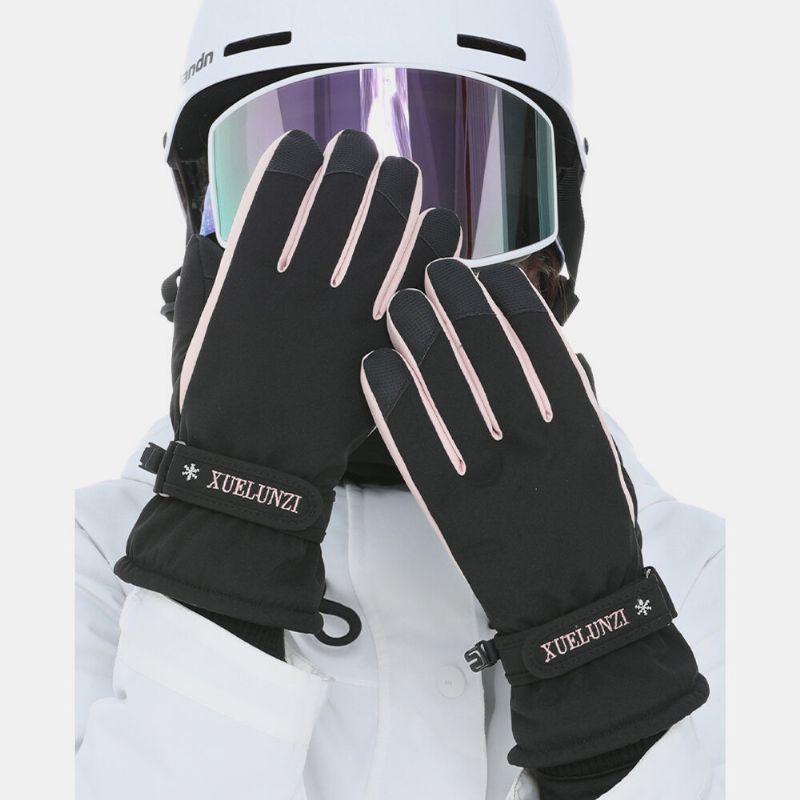 Femmes Screentouch Coupe-vent Imperméable Équitation Ski Chaud Sport Gants Doigt Complet