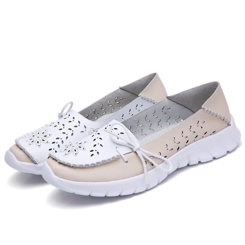 Femmes Stricing Flowers Hollow Sports Non Slip Casual Mocassins