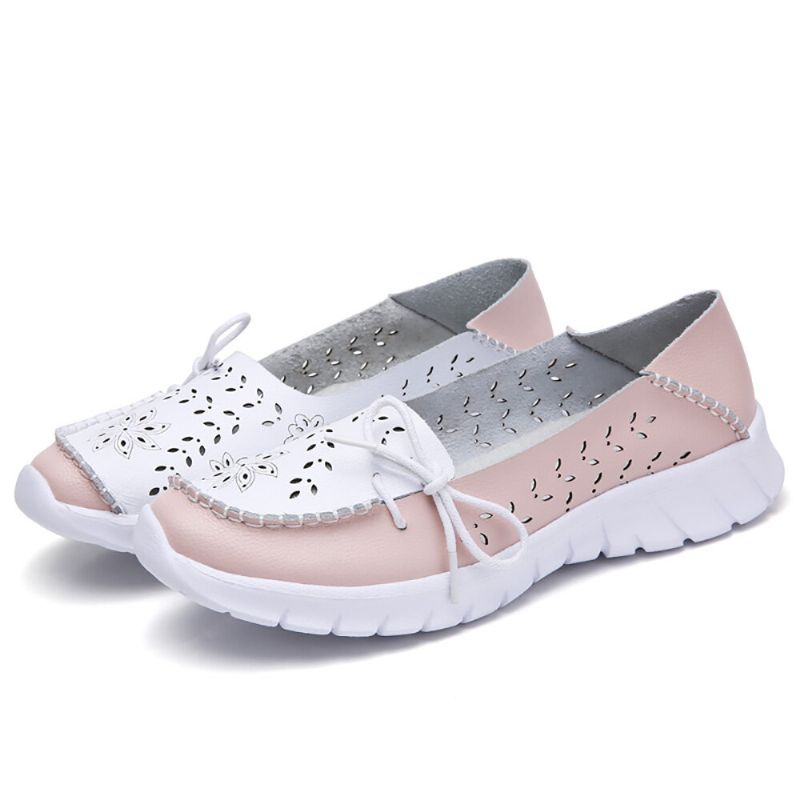 Femmes Stricing Flowers Hollow Sports Non Slip Casual Mocassins