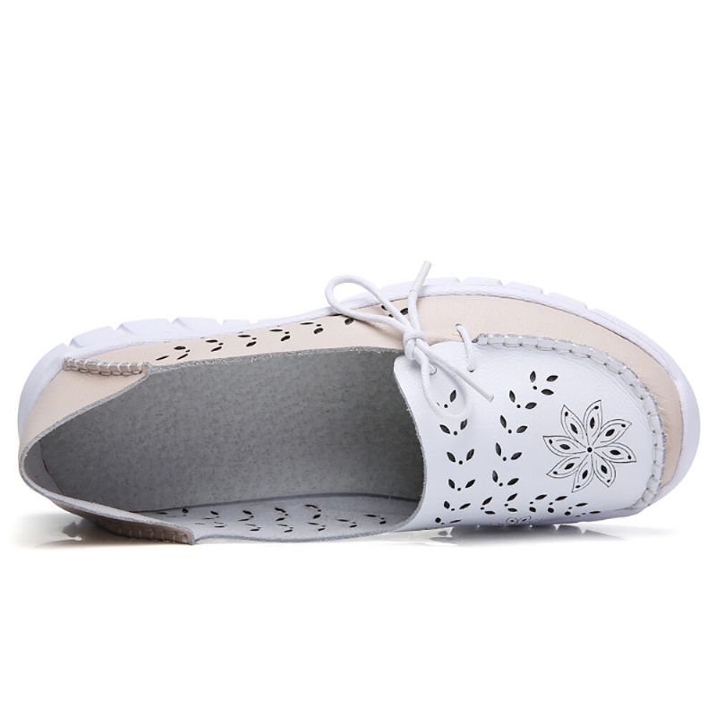 Femmes Stricing Flowers Hollow Sports Non Slip Casual Mocassins