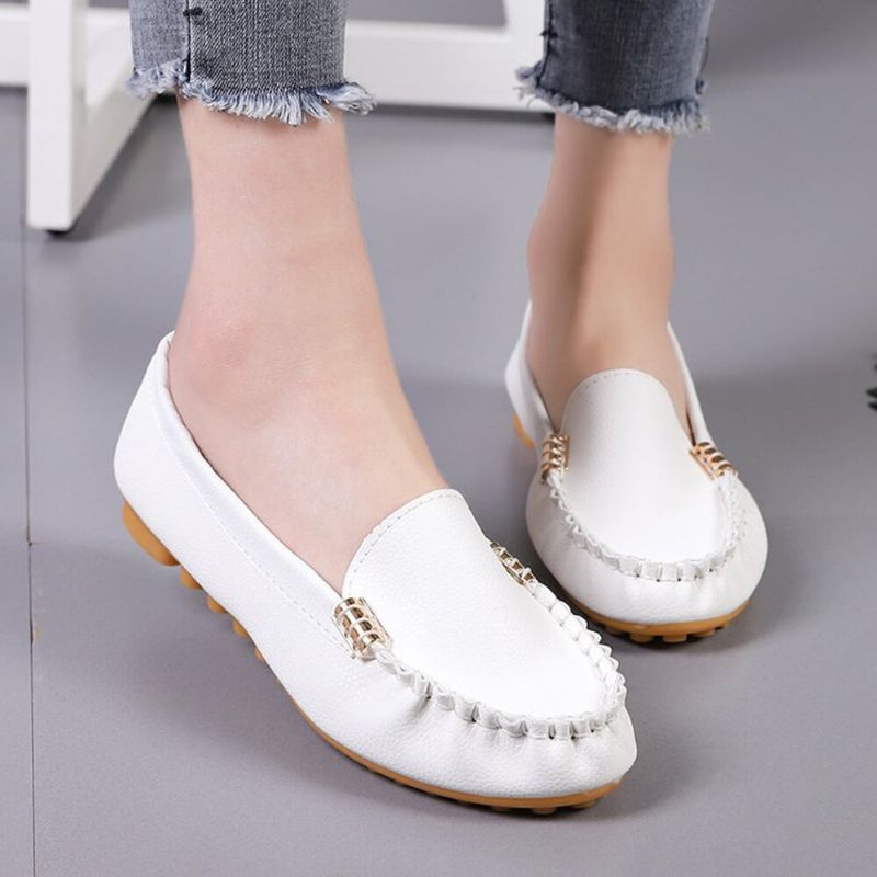 Femmes Stricing Non Slip Soft Sole Casual Slip On Mocassins