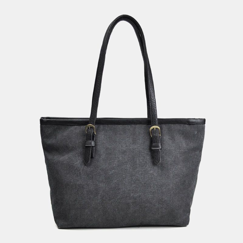 Femmes Toile Style Ethnique Brodé Floral Grande Capacité Sac À Main Sac À Bandoulière Fourre-tout