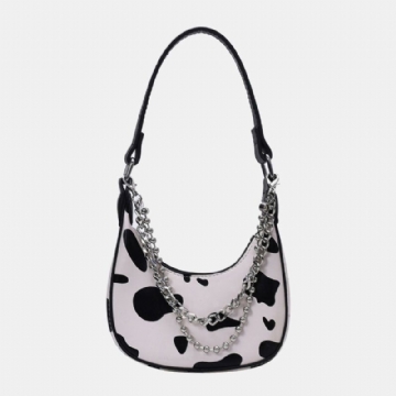 Femmes Vache Motif Casual Élégant Chaîne Fourre-tout Sac À Bandoulière Sac À Main