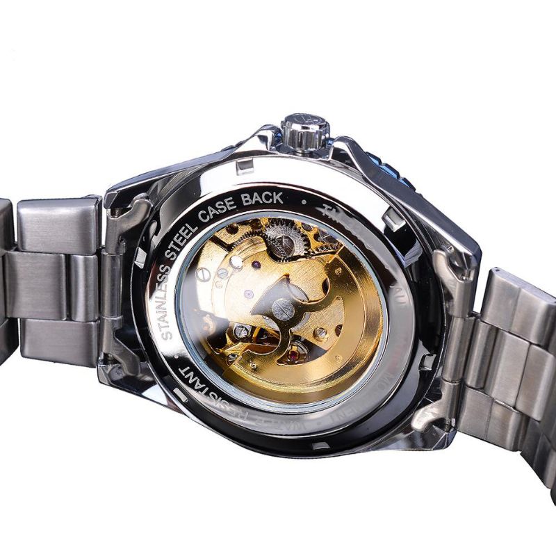 Forsining Tm366g Mode Hommes Montre Automatique Bracelet En Acier Inoxydable Montre Mécanique