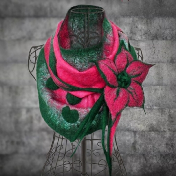 Foulards Boas Élégants À Fleurs Vintage Pour Femmes