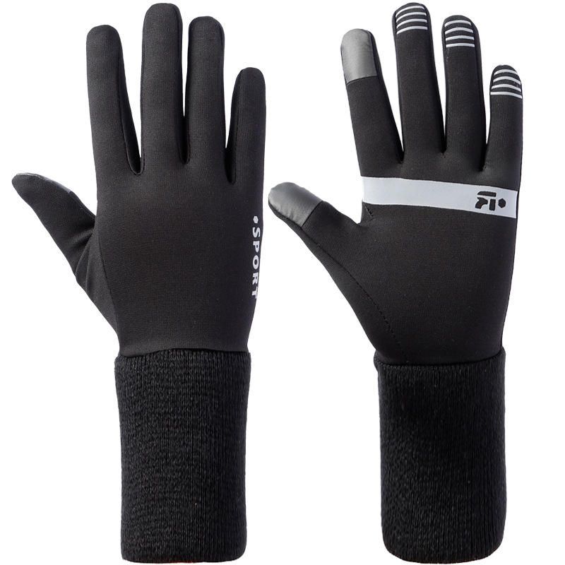 Gant D'allongement De Poignet Anti-dérapant Imperméable Unisexe Sport Écran Tactile Gants De Doublure Chaude