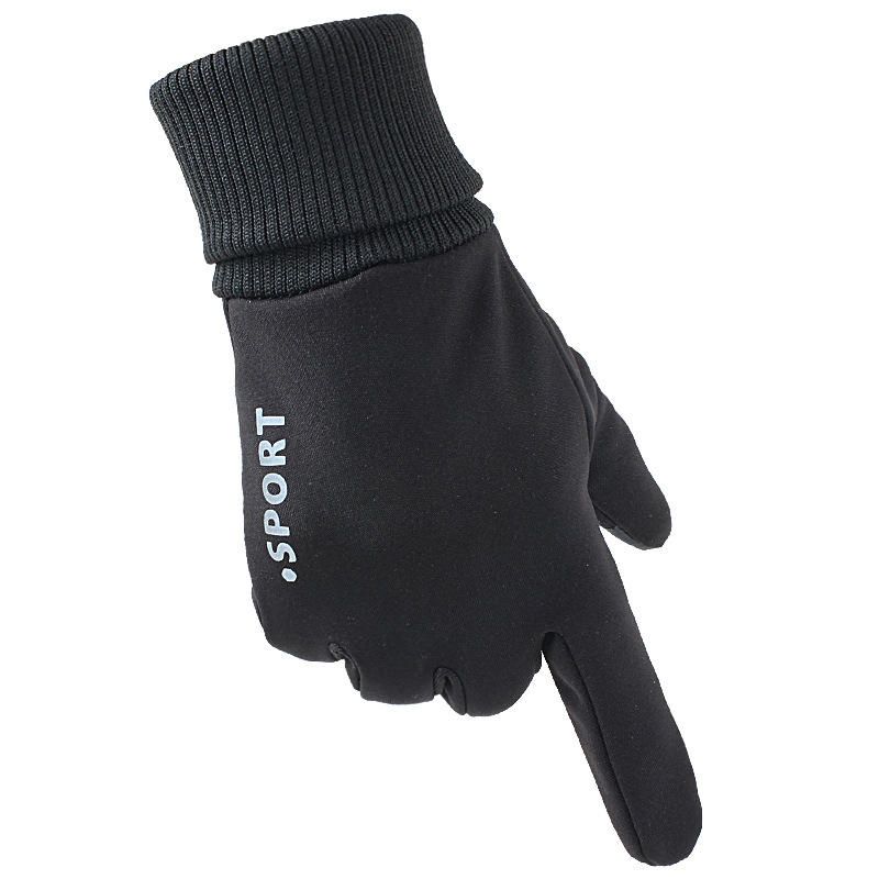 Gant D'allongement De Poignet Anti-dérapant Imperméable Unisexe Sport Écran Tactile Gants De Doublure Chaude