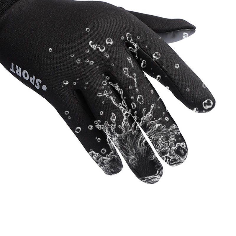 Gant D'allongement De Poignet Anti-dérapant Imperméable Unisexe Sport Écran Tactile Gants De Doublure Chaude