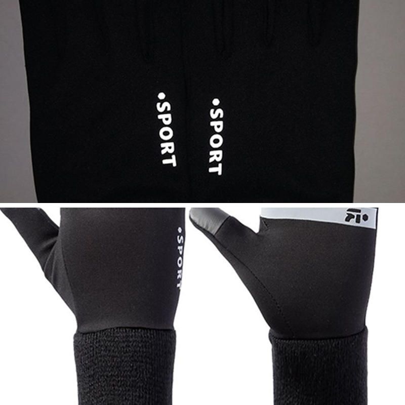 Gant D'allongement De Poignet Anti-dérapant Imperméable Unisexe Sport Écran Tactile Gants De Doublure Chaude