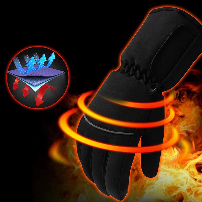 Gants Chauffants Chauffants Unisexes À Écran Tactile Et Coupe-vent Chauds