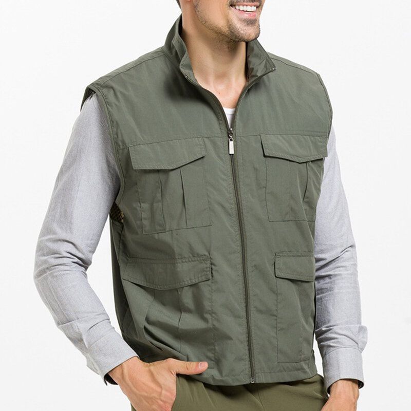 Gilet Utilitaire D'extérieur Respirant Qiuck Dry Pour Homme